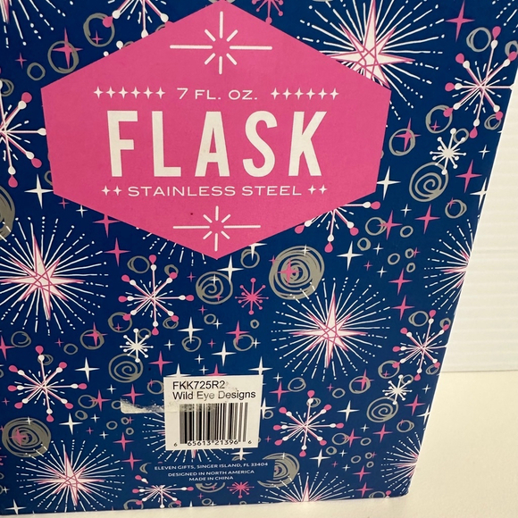 NEW Wild Eye Designs Flask Multi-color 7 FL OZ Stainless Steel Mermaid Girly - Picture 3 of 9